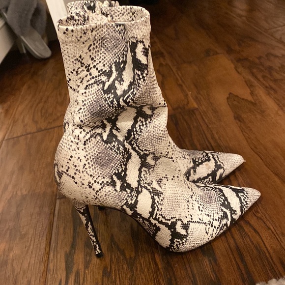 Steve Madden Whimsy Snakeprint Booties - Picture 3 of 11